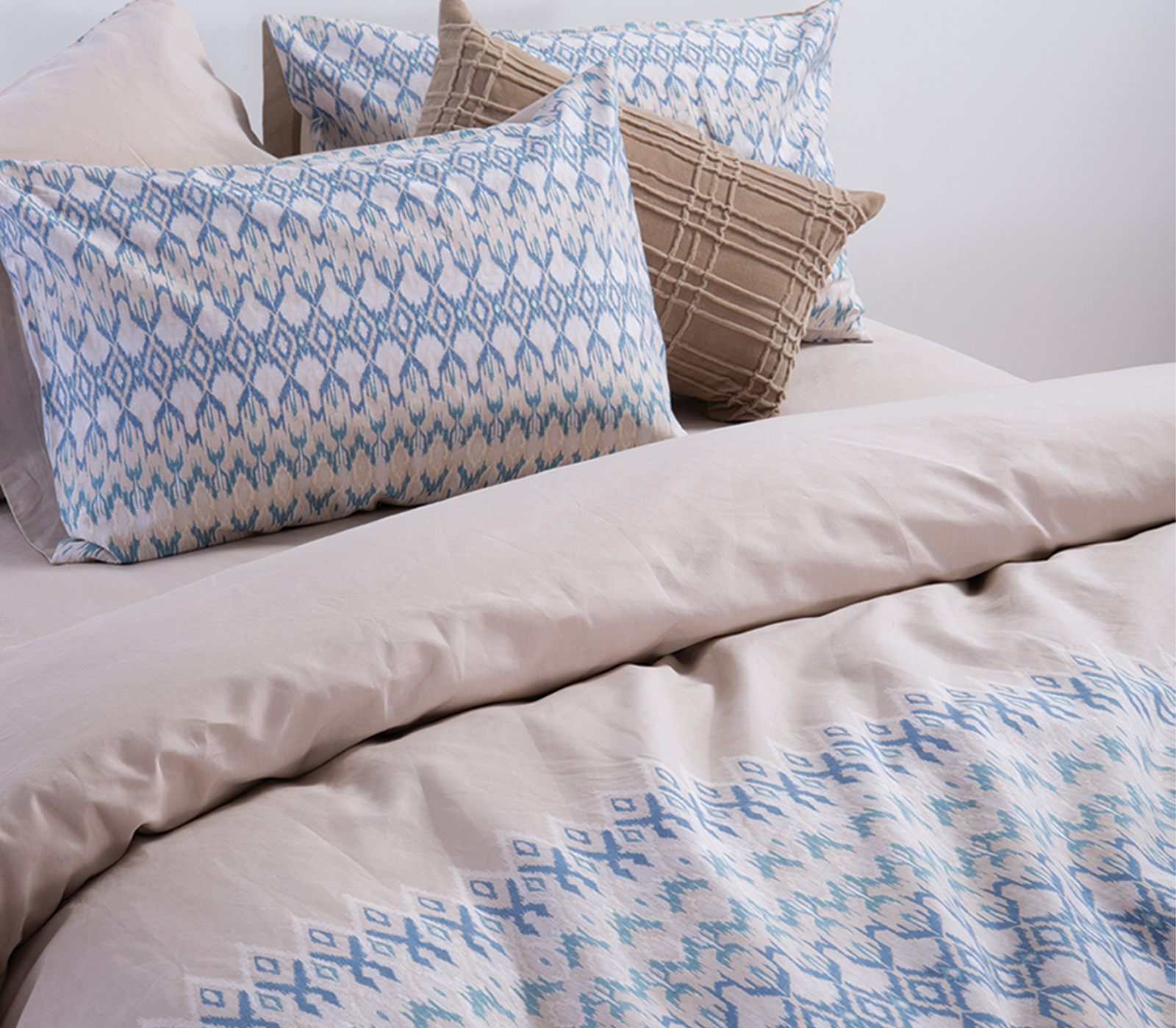Υπέρδιπλα Σεντόνια Με λάστιχο Nef-Nef Homeware (Σετ) Αvion 240X270 Beige