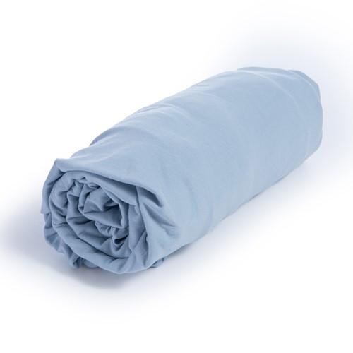 Σεντόνι Υπέρδιπλο Nef-Nef Homeware Με λάστιχο 160Χ200+30 Jersey L.Blue