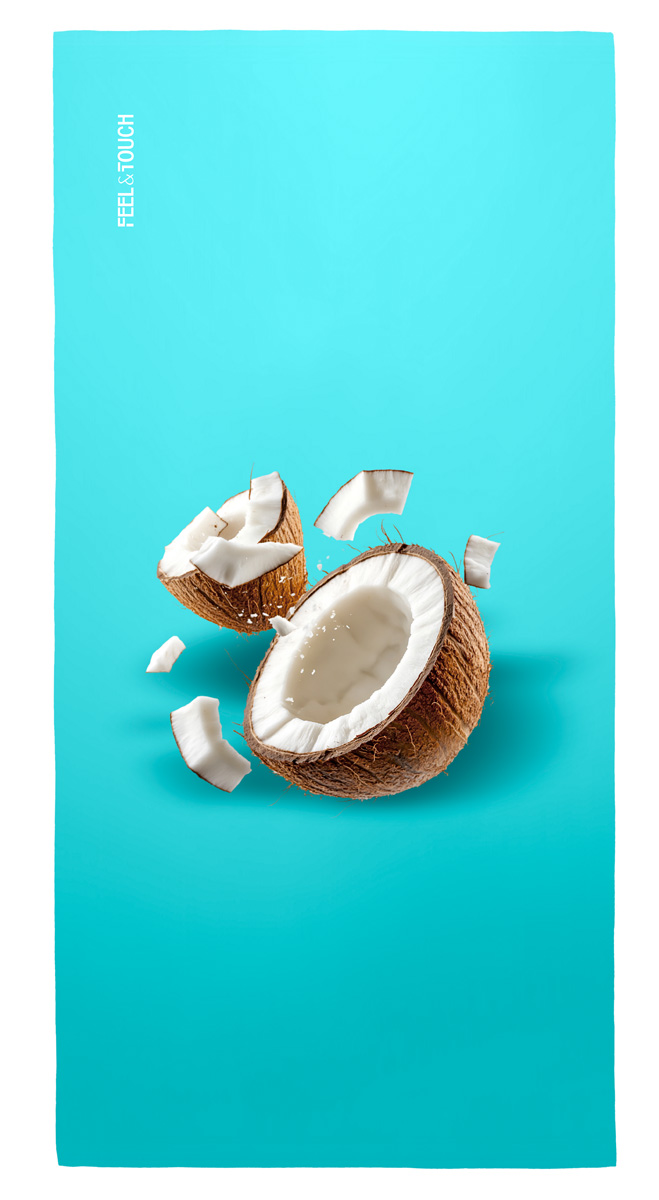 Πετσέτα Θαλάσσης Feel and Touch Printed Fruits No.1 Coconut 80X160 