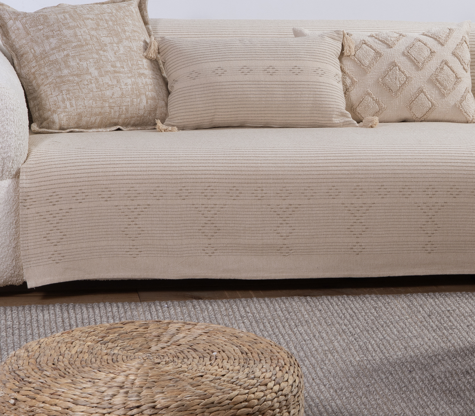 Ριχτάρι Tετραθεσίου Nef-Nef Homeware Resan 180x350 Beige