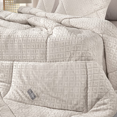Κουβερτοπάπλωμα Ημίδιπλο Guy Laroche Profile Ivory 180x240