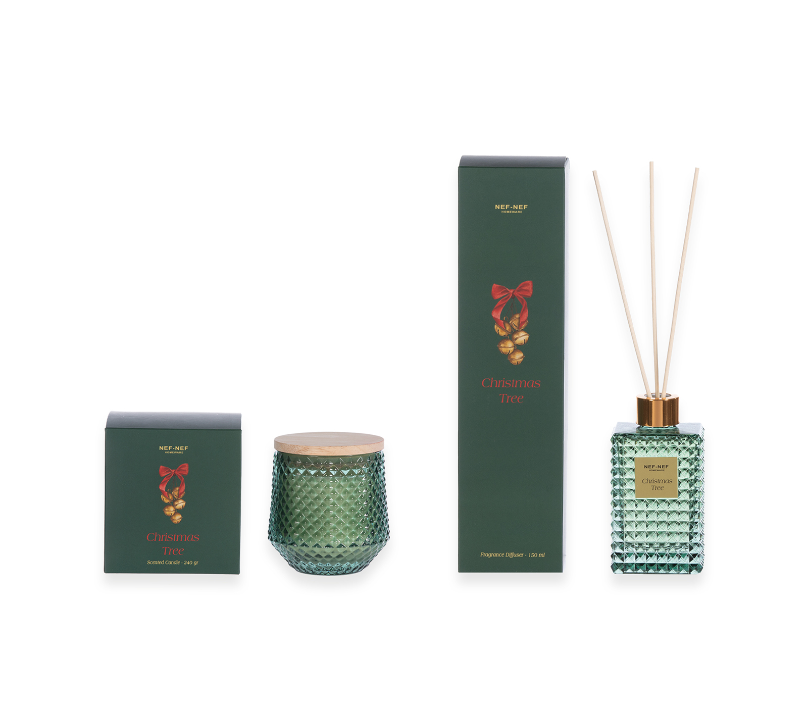 ΑΡΩΜΑΤΙΚΟ ΧΩΡΟΥ ME ΣΤΙΚΣ CHRISTMAS TREE 150ml NEF-NEF HOMEWARE