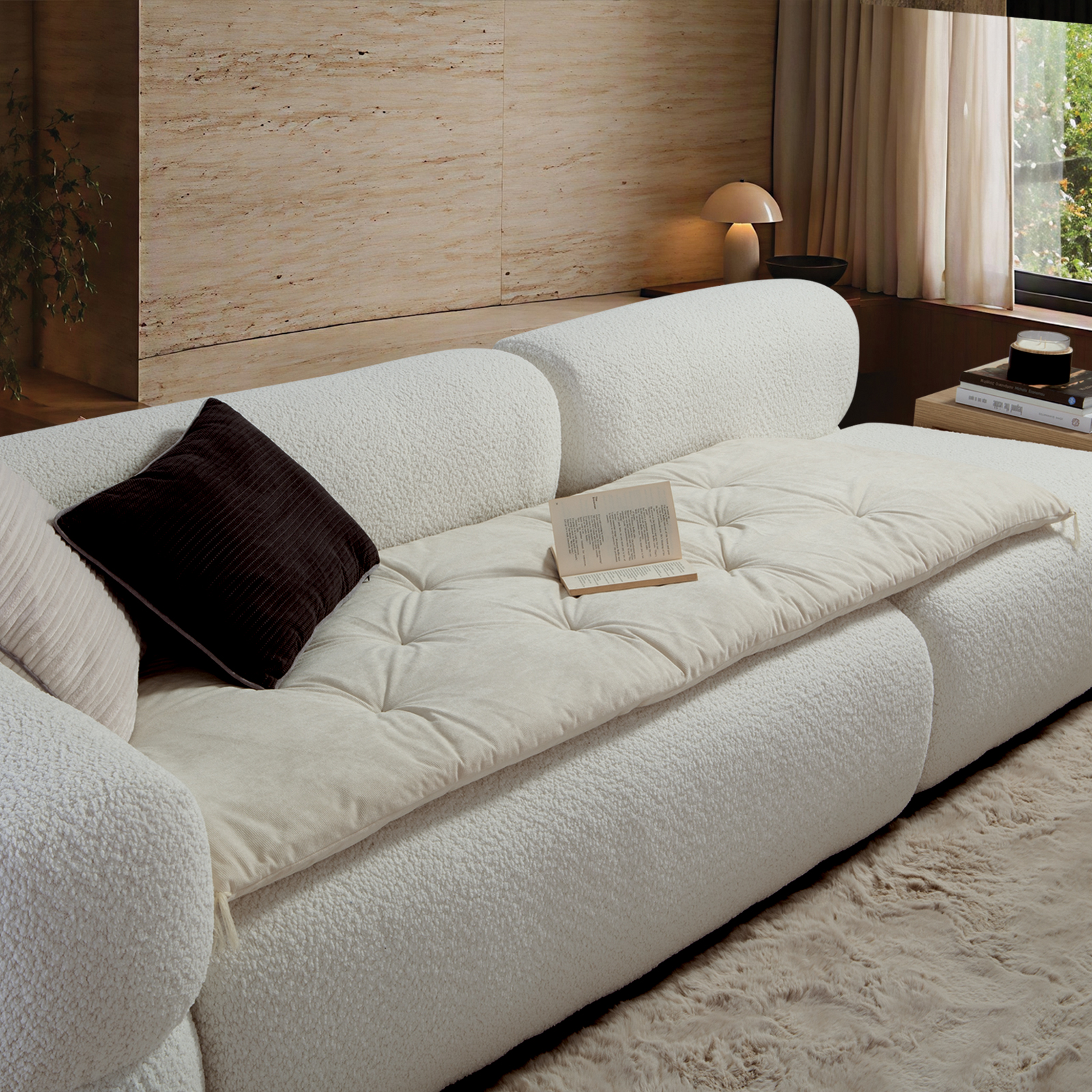 Ανώστρωμα Καναπέ Nef-Nef Homeware Eriete 70x220 Ecru
