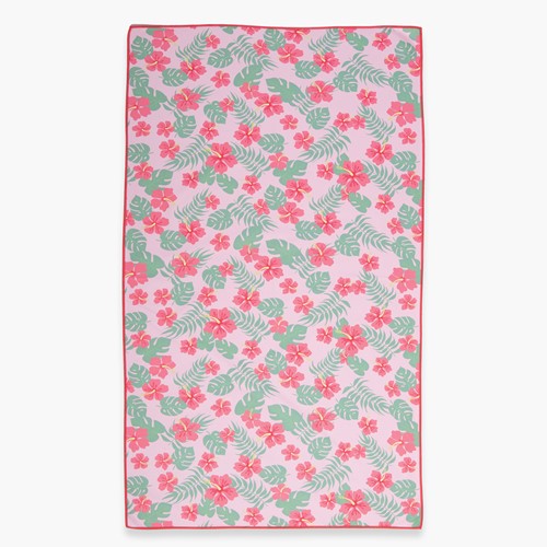 Παιδική Πετσέτα Θαλάσσης Nef-Nef Homeware Lets Go Tropic 70X120 Pink