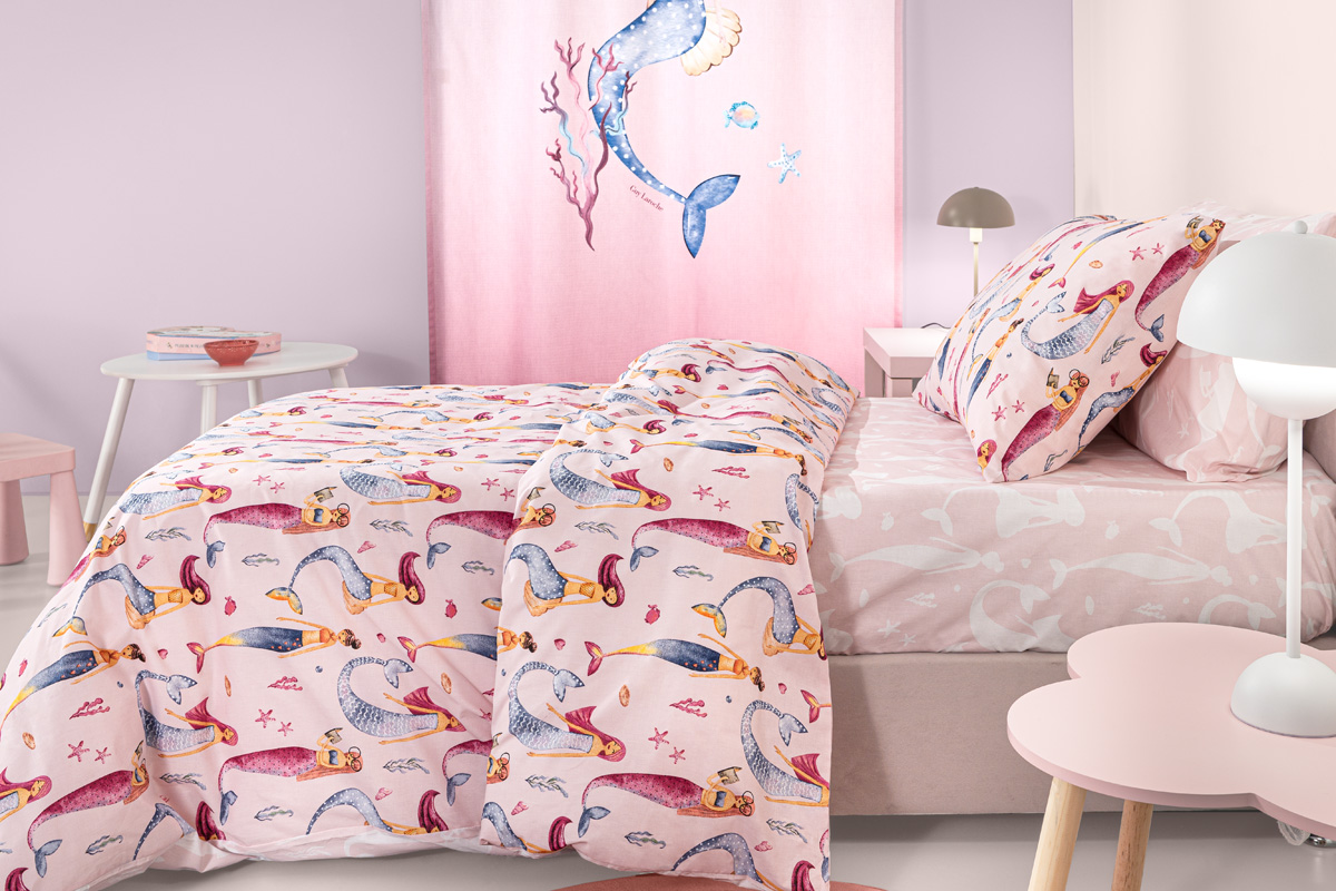 Παιδικά Σεντόνια Guy Laroche (Σετ) Merida Pink 165x250