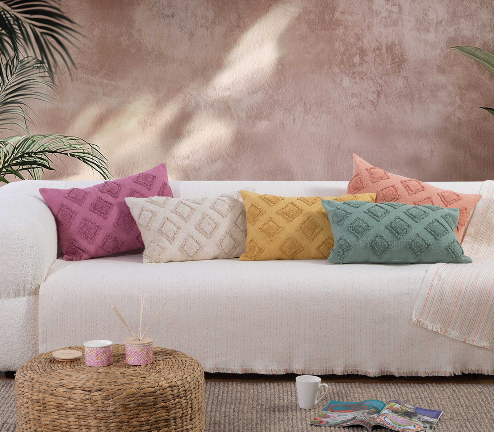 Διακοσμητικό Μαξιλάρι Nef-Nef Homeware Josh 33x55 Natural