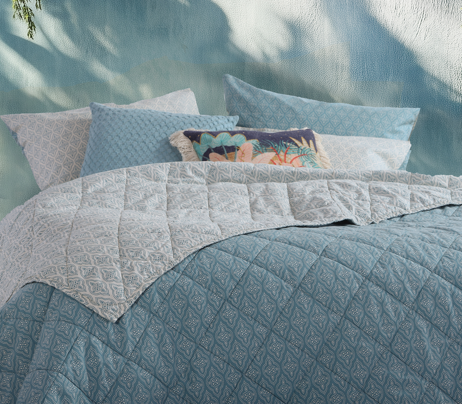 Κουβερλί Μονό Nef-Nef Homeware Sorento 170X240 Blue