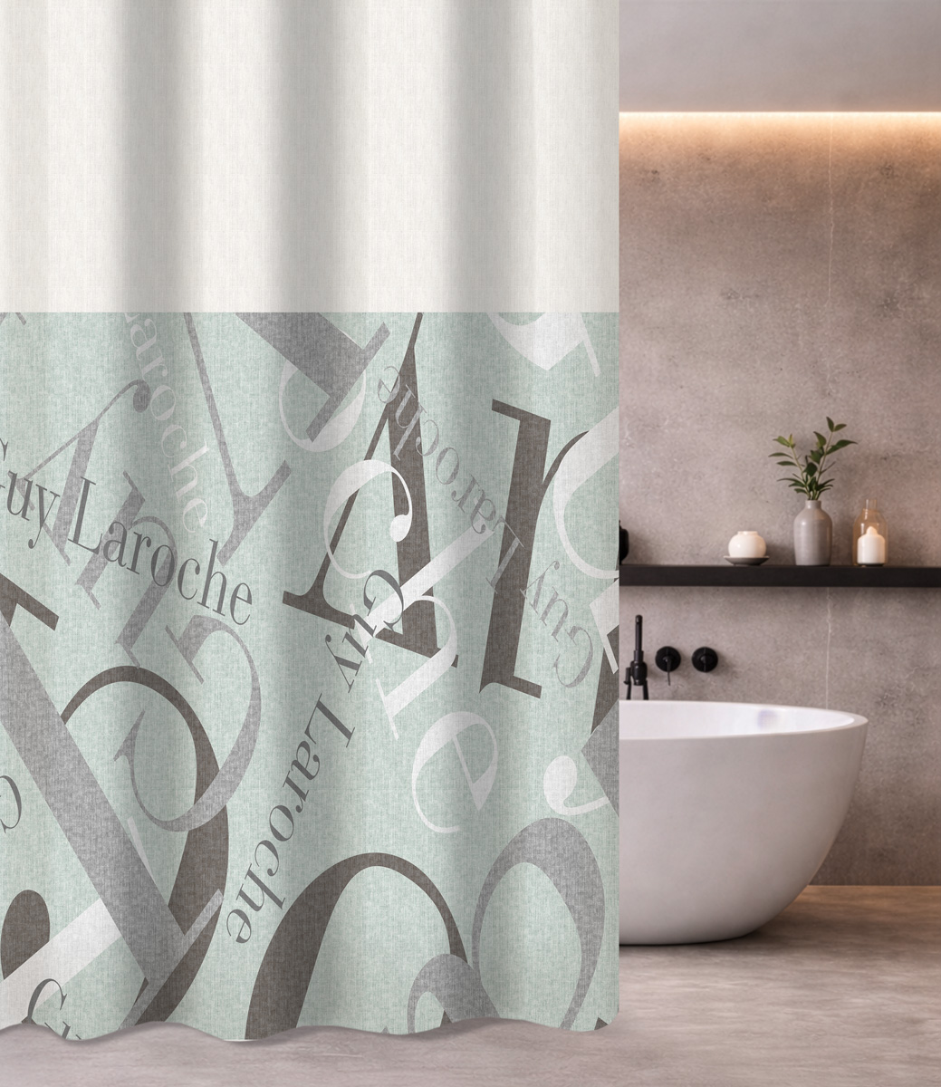 Κουρτίνα Μπάνιου Guy Laroche Passport Mint 180X185