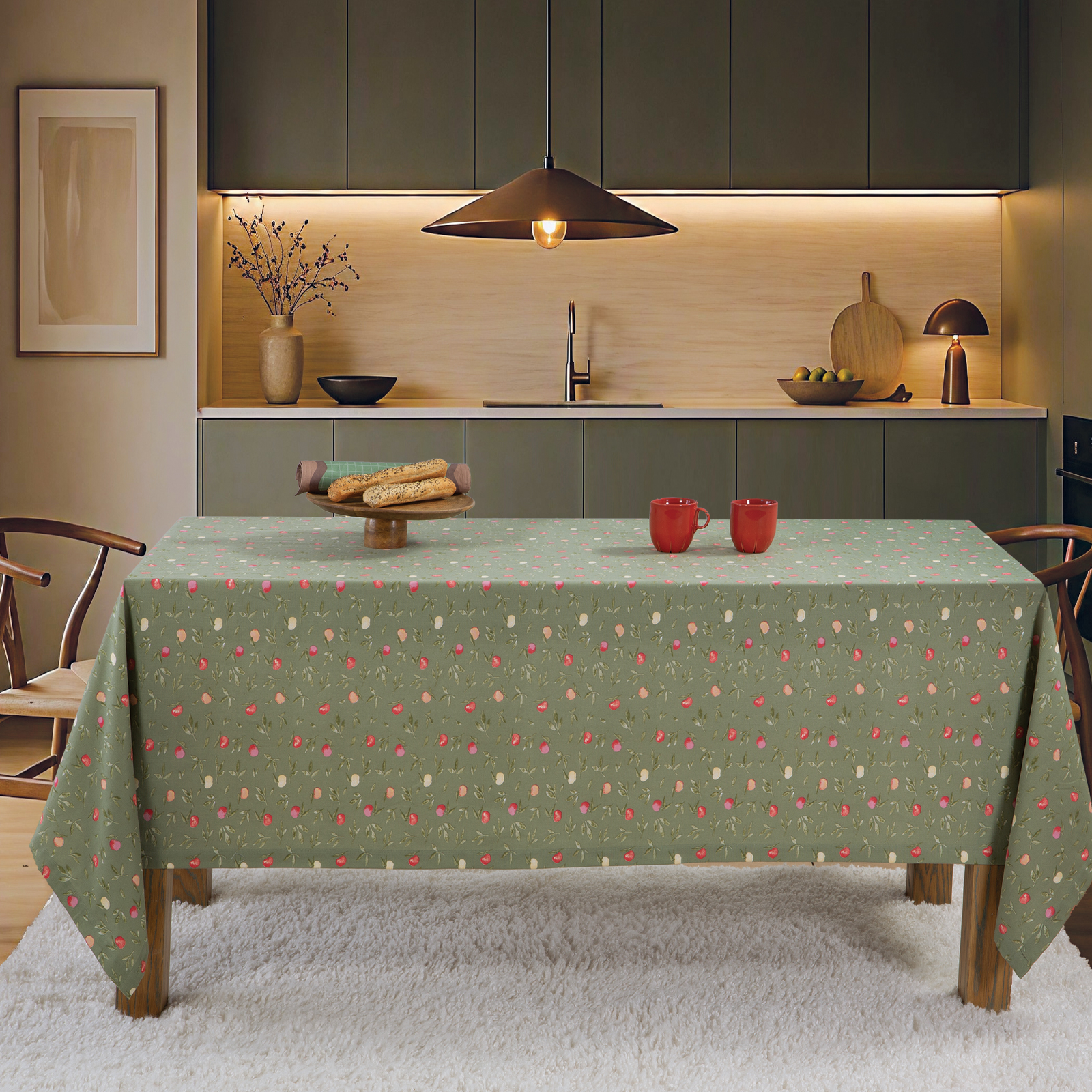 Τραπεζομάντηλο Nef-Nef Homeware Sweet Apple 140x180 Green
