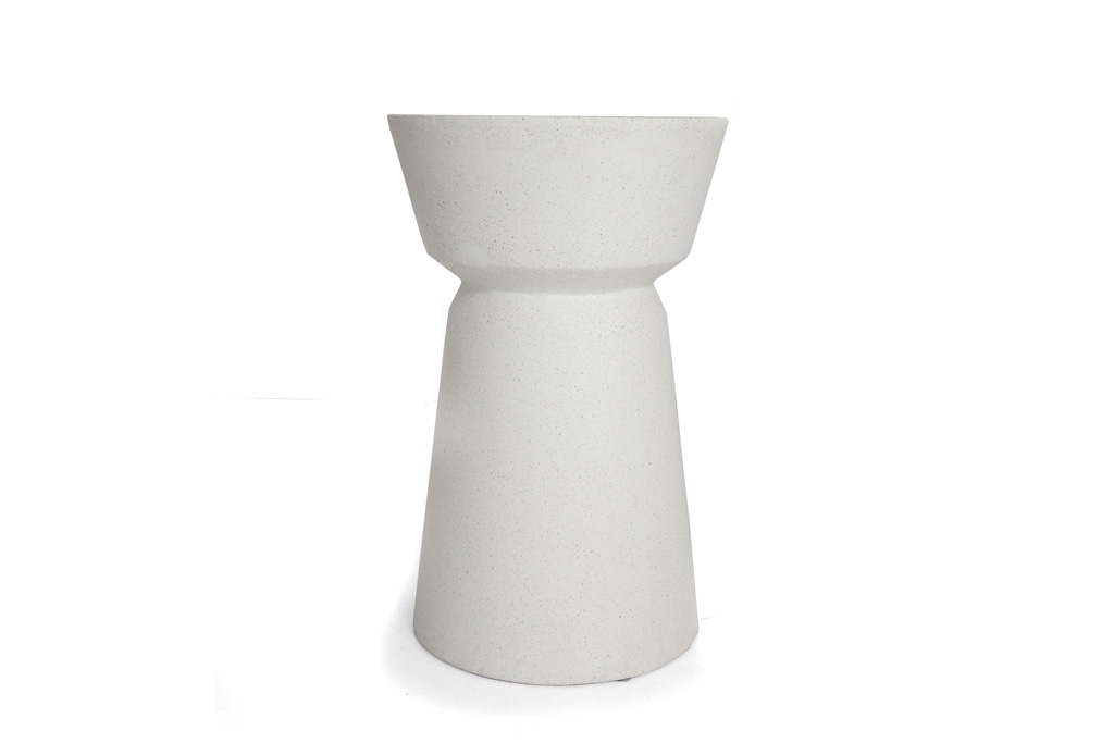 Βοηθητικό Τραπέζι Saronno Terazzo White (40x40x64) Soulworks