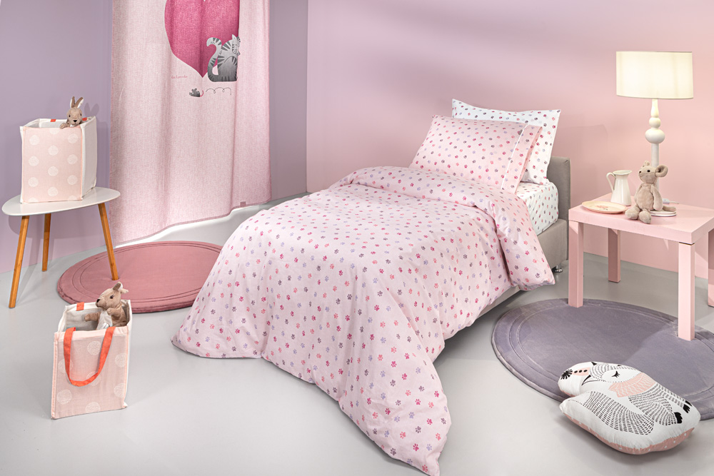 Παιδικά Σεντόνια  Guy Laroche (Σετ) Paw Pinky 165X200+35