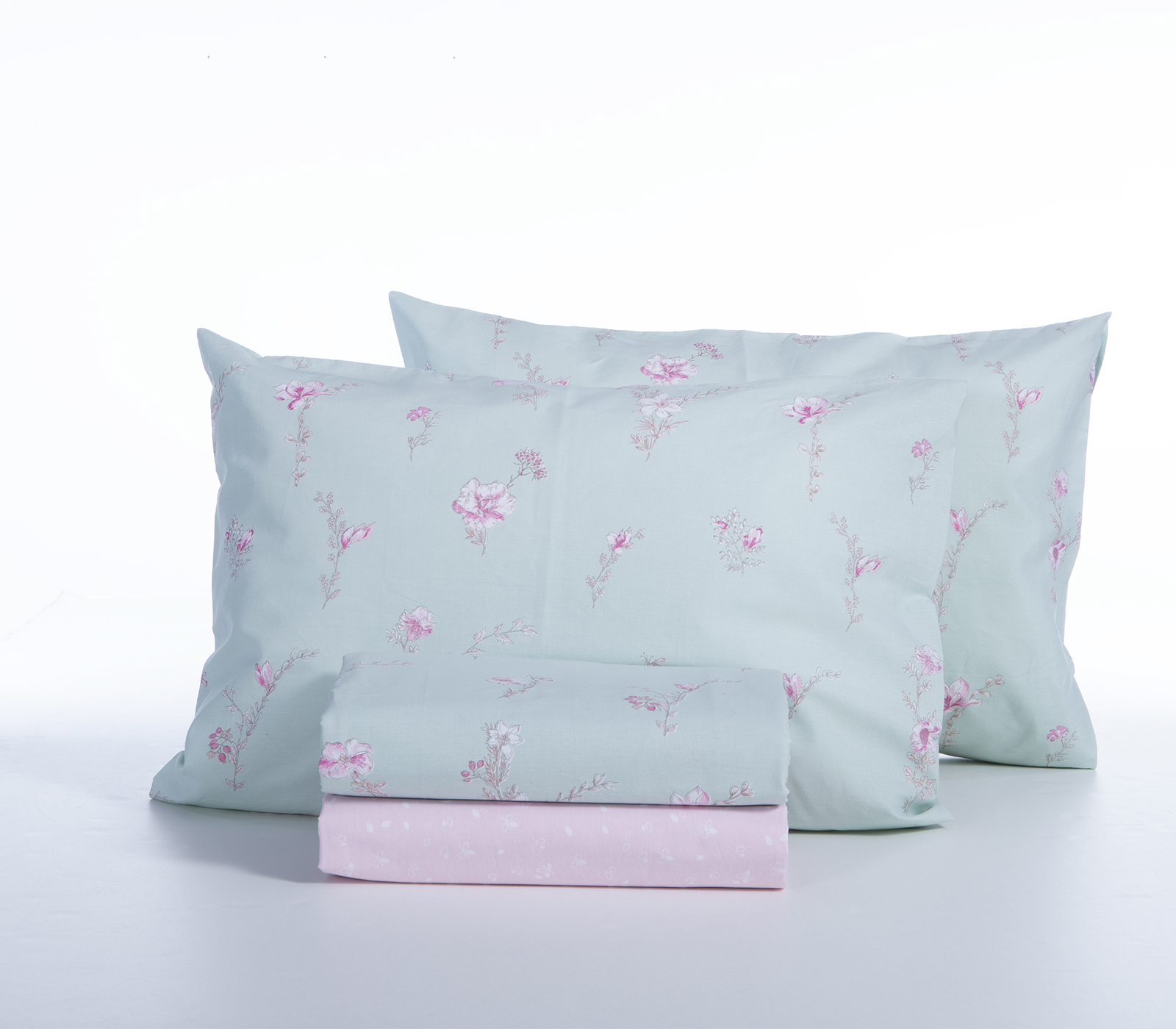 Σεντόνια King Size Nef-Nef Homeware Irida Mint  (με λάστιχο)