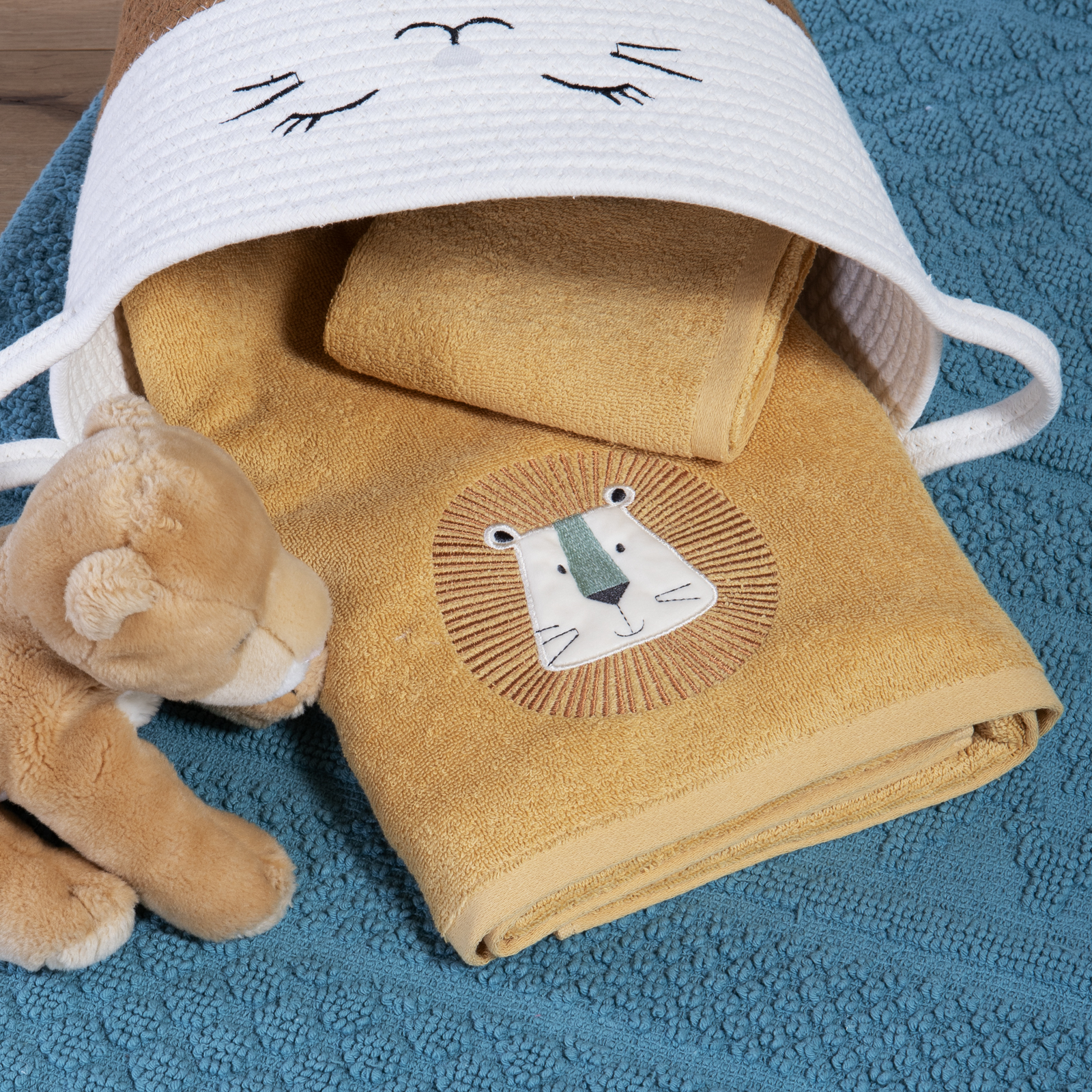 Βρεφικές Πετσέτες Nef-Nef Homeware (2τμχ)  Wild Company Yellow