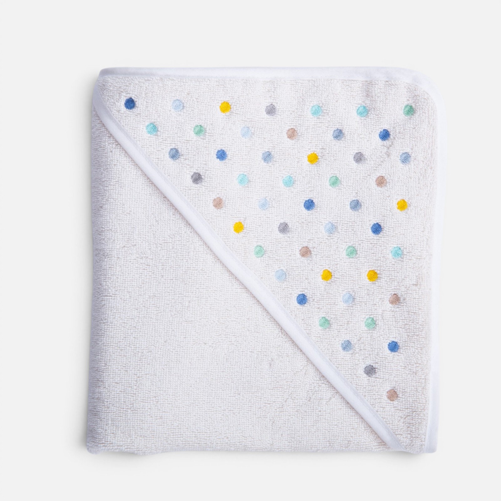 Βρεφική Κάπα Nef-Nef Homeware Dots 75x75 Εcru/Blue