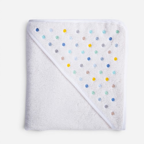 Βρεφική Κάπα Nef-Nef Homeware Dots 75x75 Εcru/Blue