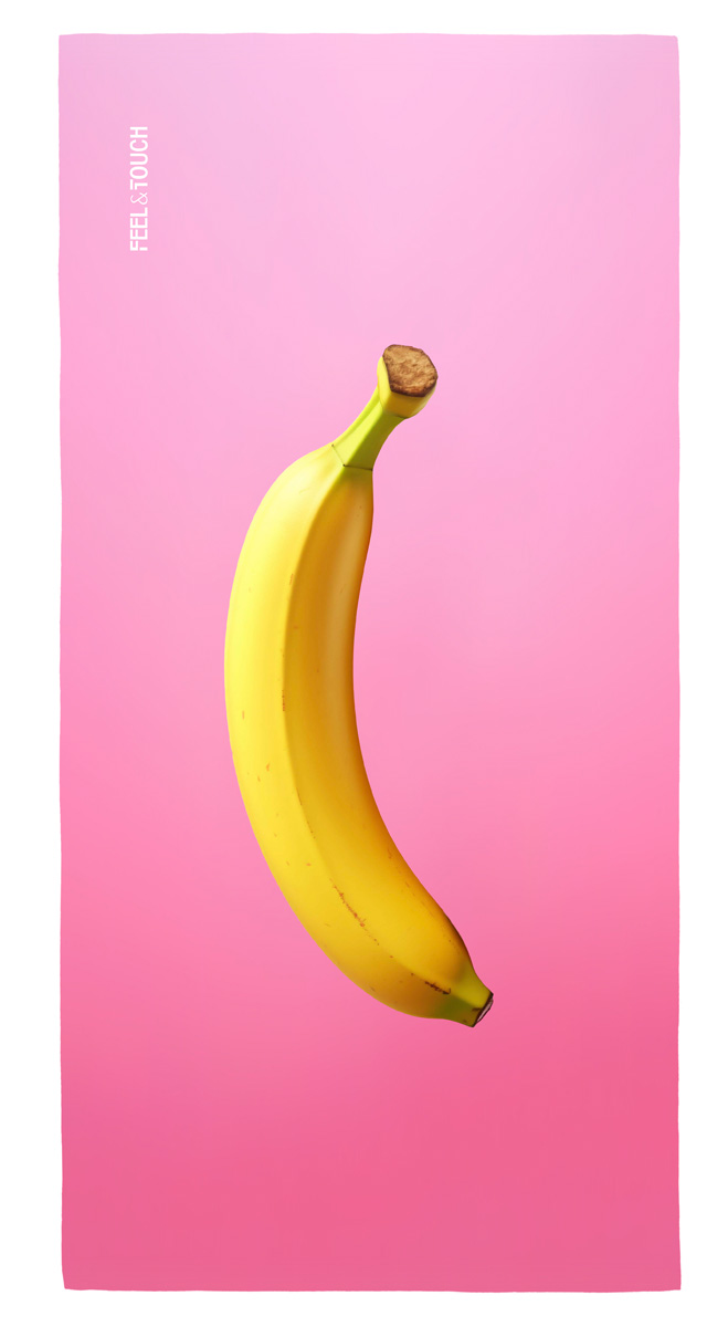 Πετσέτα Θαλάσσης Feel and Touch Printed Fruits No.3 Banana 80X160 