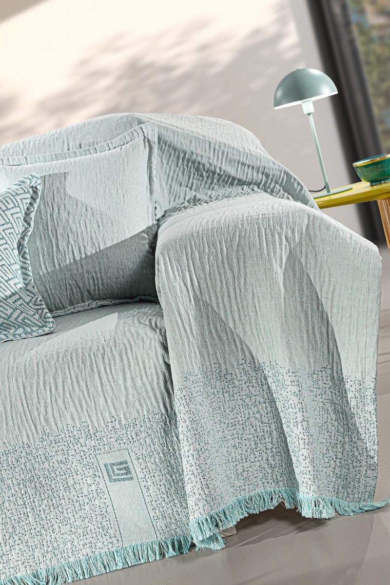 Ριχτάρι Πολυθρόνας Guy Laroche Moreno Aqua 180X150