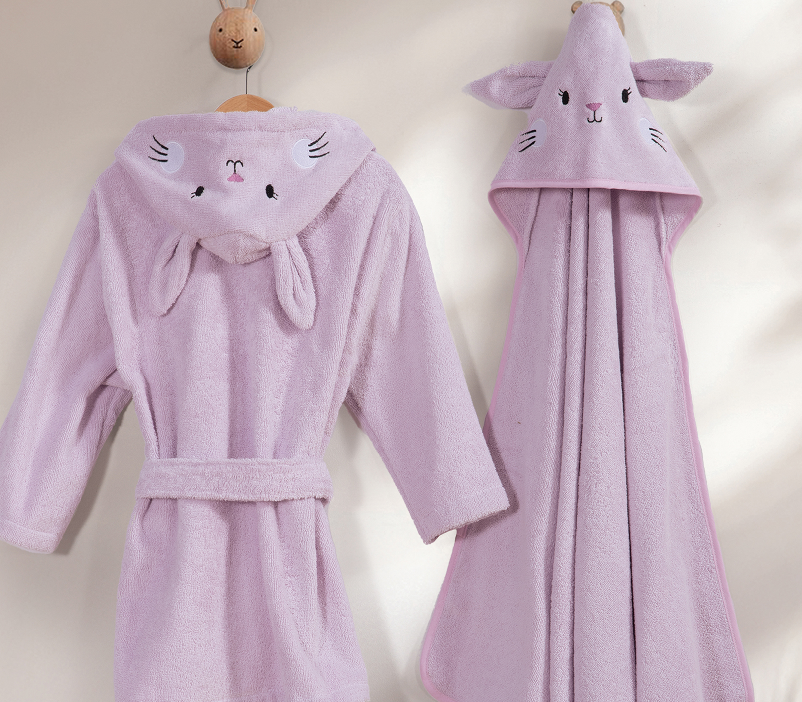 Βρεφικό Μπουρνούζι Nef-Nef Homeware Petit Jardin 04 Lilac