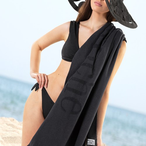 Πετσέτα Θαλάσσης Guy Laroche Double Blue Black 90x180