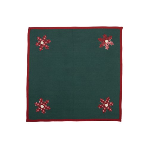  Χριστουγεννιάτικο Τραπεζομάντηλο Nef-Nef Happy Snowflake 100X100 Green
