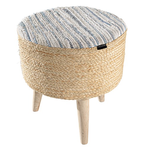 Διακοσμητικό Σκαμπό Guy Laroche Kilim 40X40X40