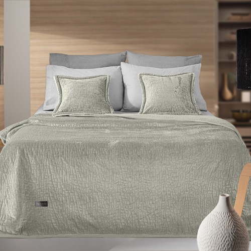 Κουβέρτα Υπέρδιπλη Guy Laroche (Σετ) Bolzano 220x240 Khaki
