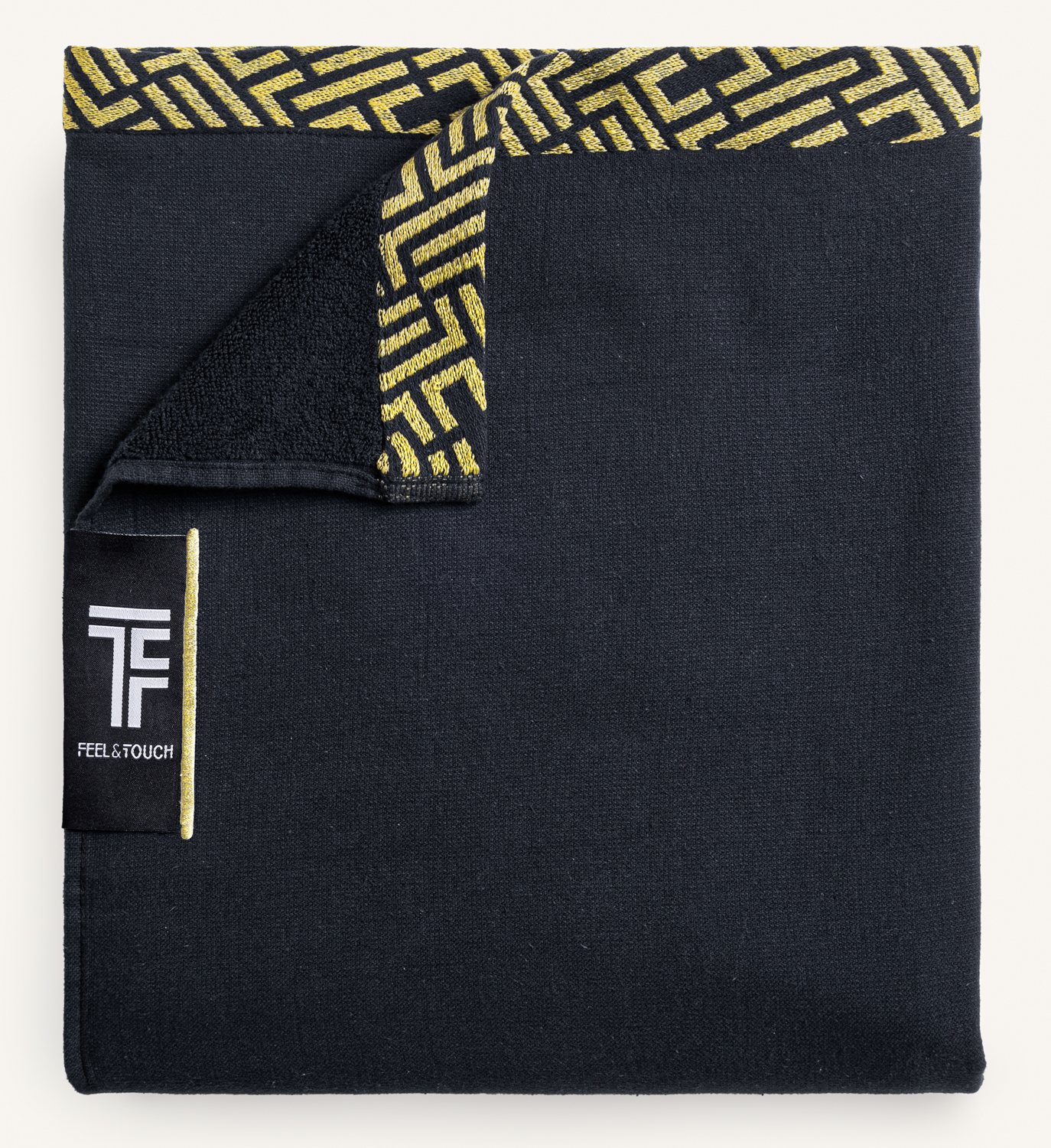 Πετσέτα θαλάσσης Feel and Touch Sunny Black 90X180