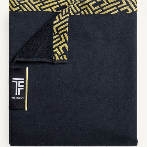 Πετσέτα θαλάσσης Feel and Touch Sunny Black 90X180