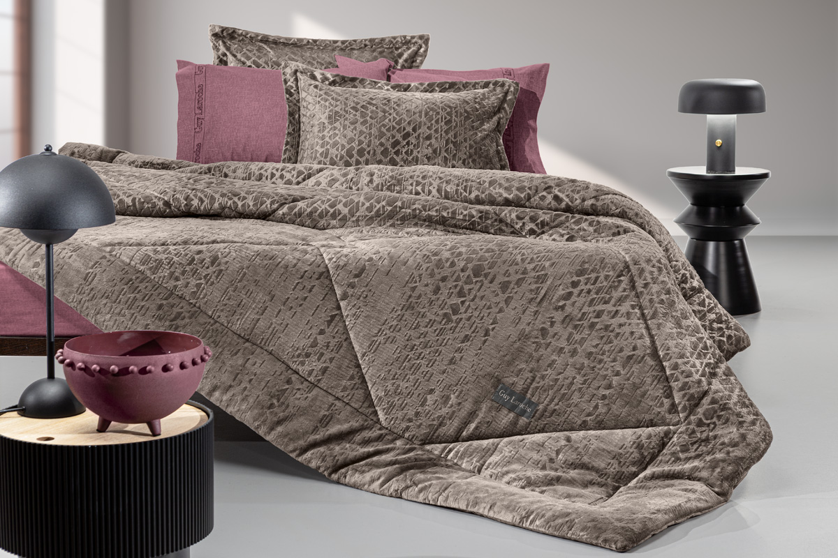 King Size Πάπλωμα Guy Laroche Surreal 260X240 Cocoa
