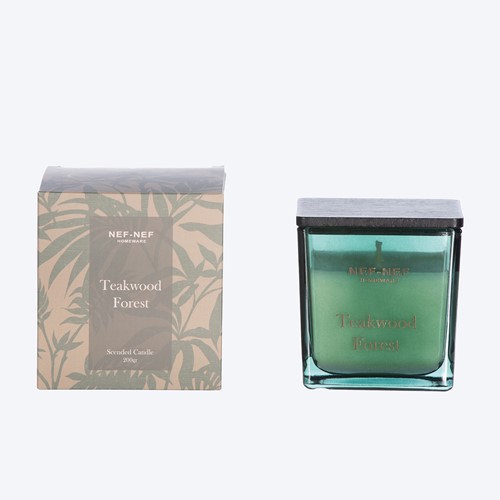 Αρωματικό Κερί Nef-Nef Homeware Teakeood Forest 25 200gr Green