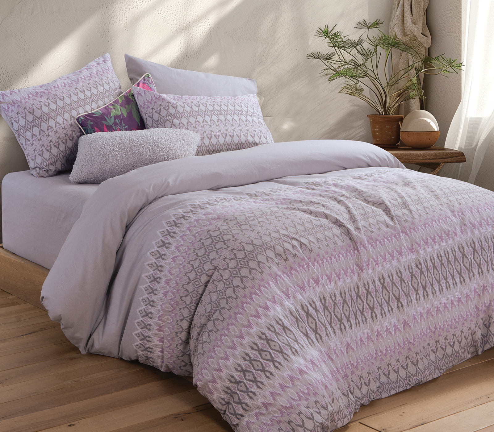 Υπέρδιπλα Σεντόνια Nef-Nef Homeware (Σετ) Αvion 240X270 Grey