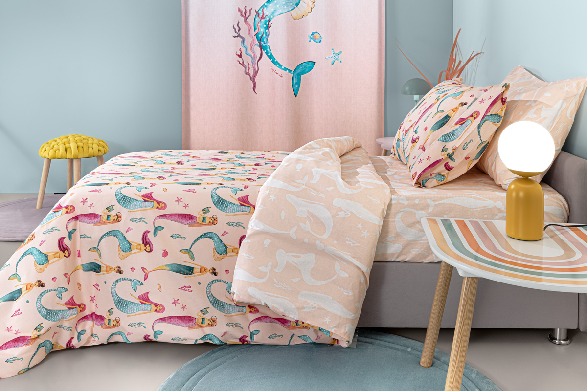 Παιδικά Σεντόνια Guy Laroche (Σετ) Merida Salmon 165x250