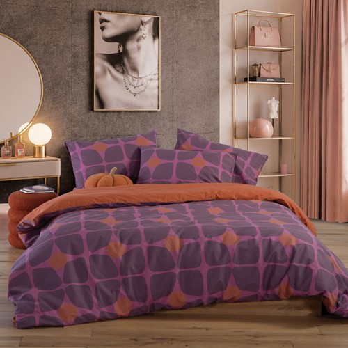 Μαξιλαροθήκη Casual Nef-Nef Homeware Coreo 52x72 Μauve