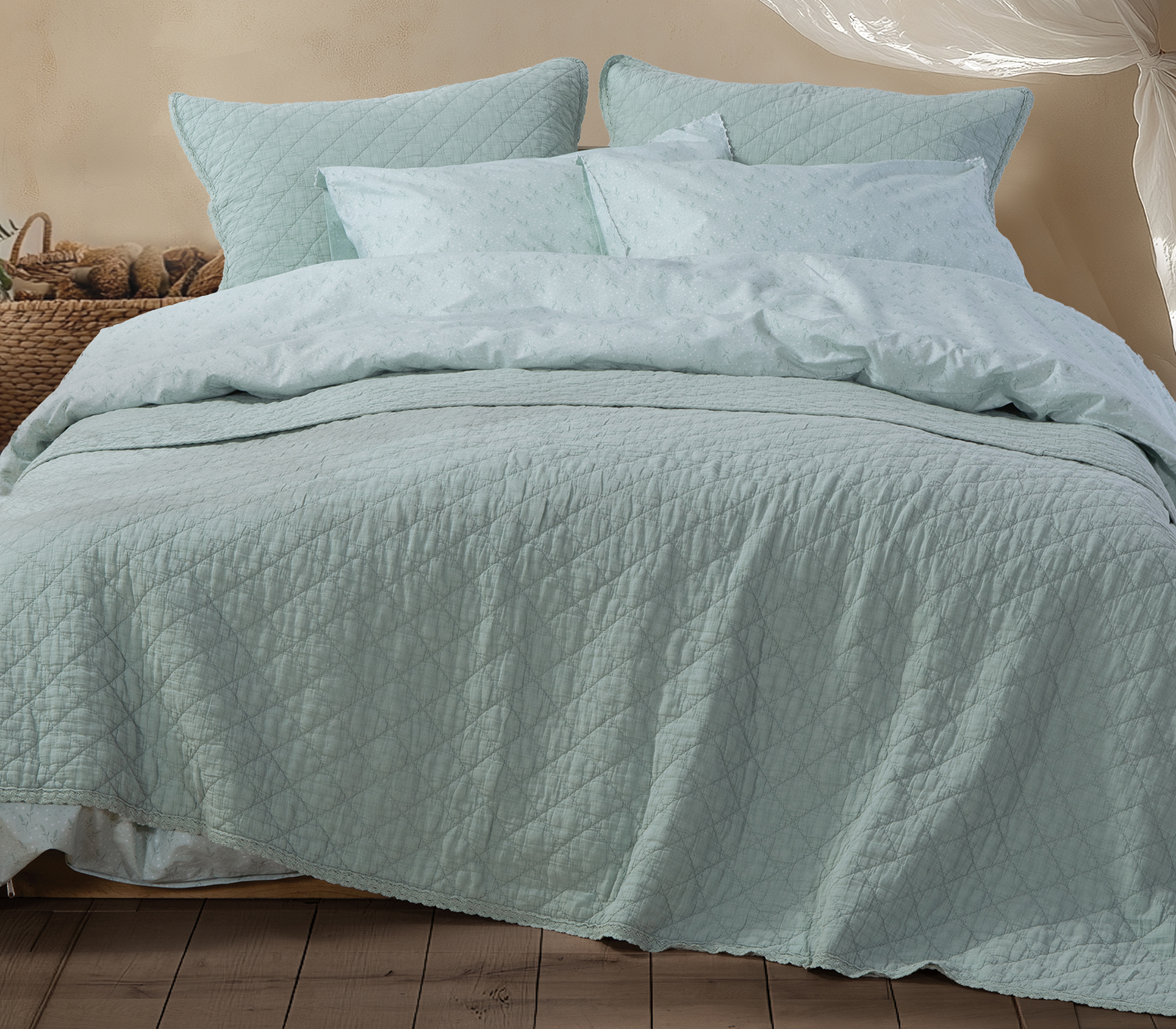 Κουβερλί Υπέρδιπλο Nef-Nef Homeware Brunno 230x240 Mint