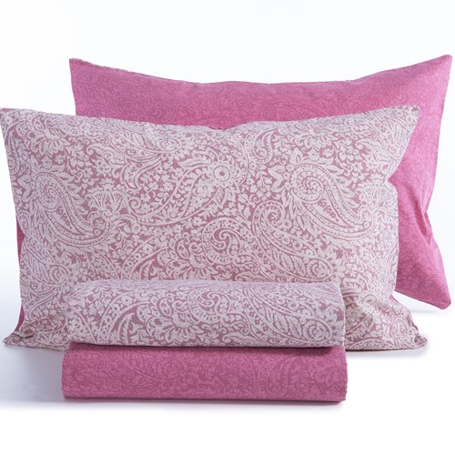 Σεντόνια Μονά Nef-Nef Homeware (Σετ) 170Χ270 Matador Cherry