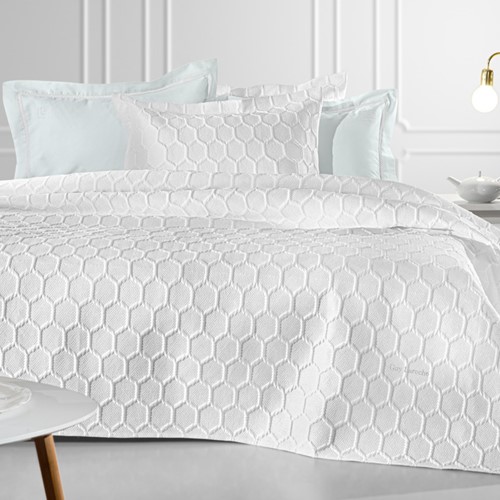 Κουβερλί King Size Guy Laroche (Σετ) Hive 250x240 White