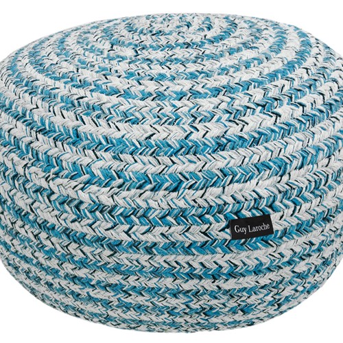 Πούφ Guy Laroche Maya Ottoman Blue 50X50X25