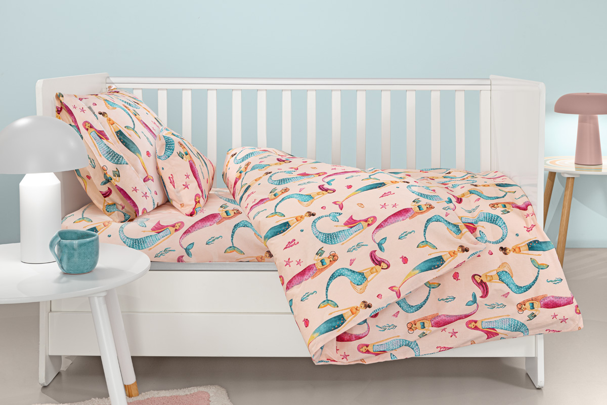 Βρεφικά Σεντόνια Guy Laroche Merida Salmon 115X170