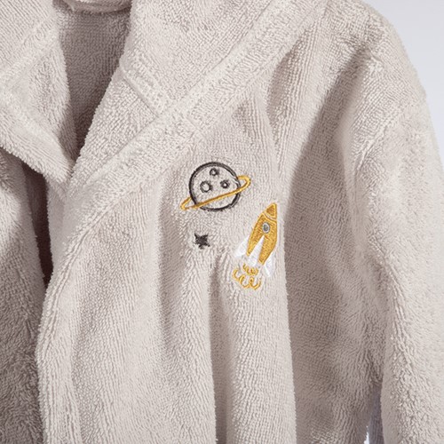 Βρεφικό Μπουρνούζι Nef-Nef Homeware My Universe Grey 04