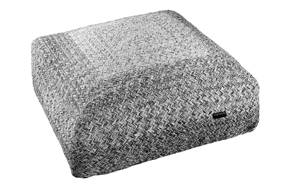Πούφ Guy Laroche Shades Grey Large Boho 65X65X30 