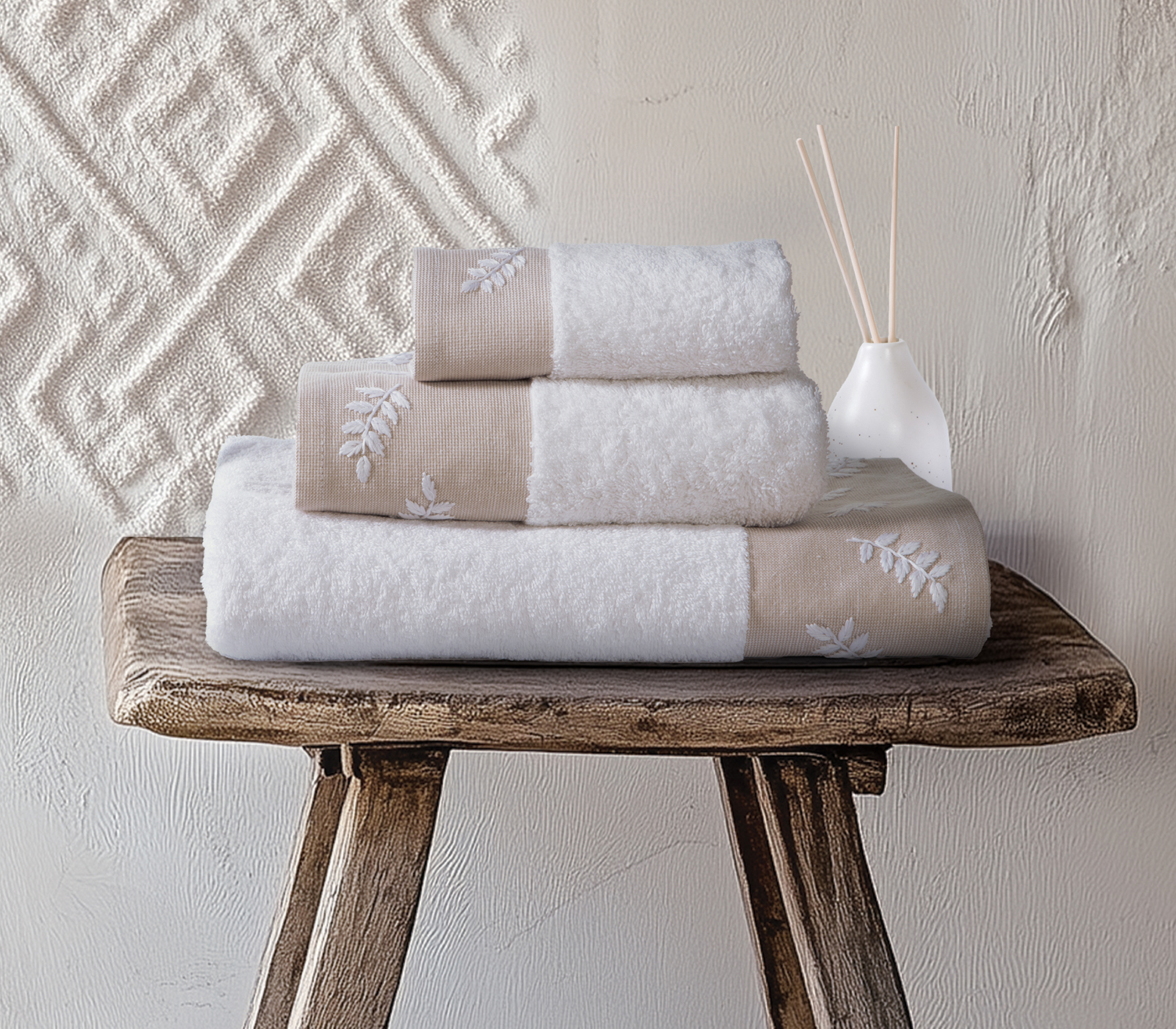 Σετ Πετσέτες Nef-Nef Homeware (3ΤΜΧ) Amaranda White