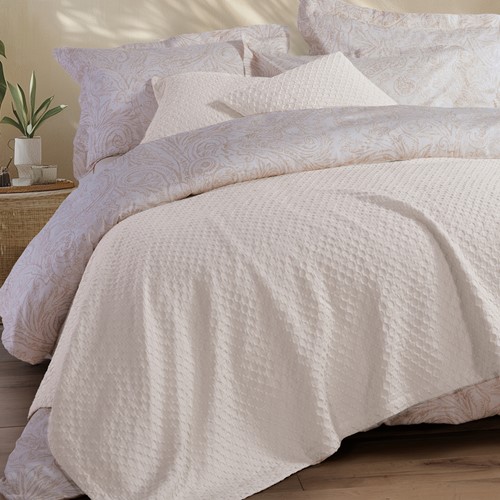 Πικέ Κουβέρτα Yπέρδιπλη Nef-Nef Homeware Elmer 230X240 Off White