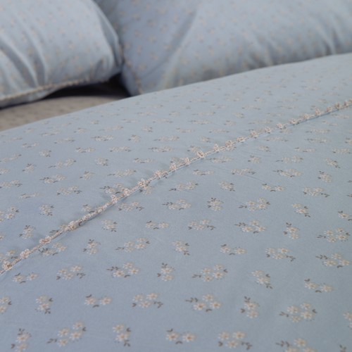 Παπλωματοθήκη Υπέρδιπλη Nef-Nef Homeware με Βαμβάκι (Σετ) Περκάλι Judith 240x230 Grey/Blue