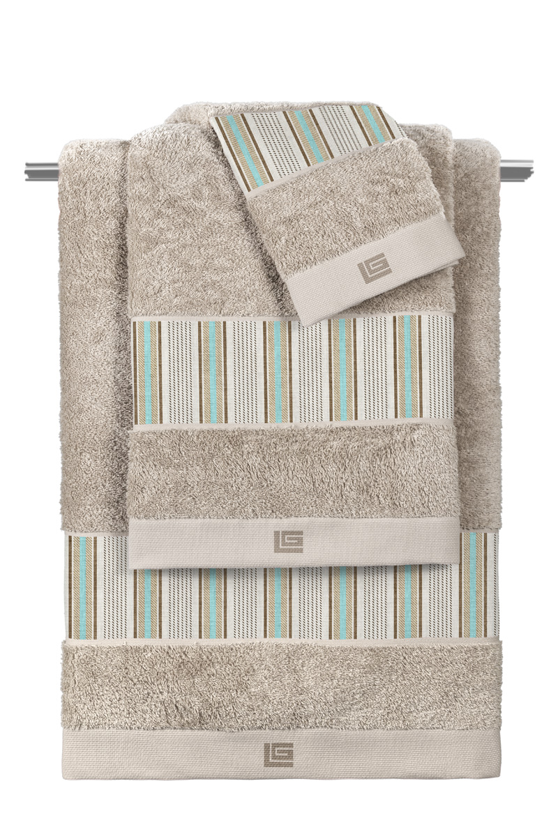 Σετ Πετσέτες Guy Laroche Pinstripe Natural (3ΤΜΧ) 