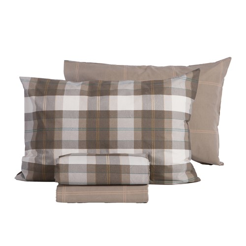 Σεντόνια King Size Nef-Nef Homeware (Σετ) με λάστιχο Racket 270X270 Gloden Brown