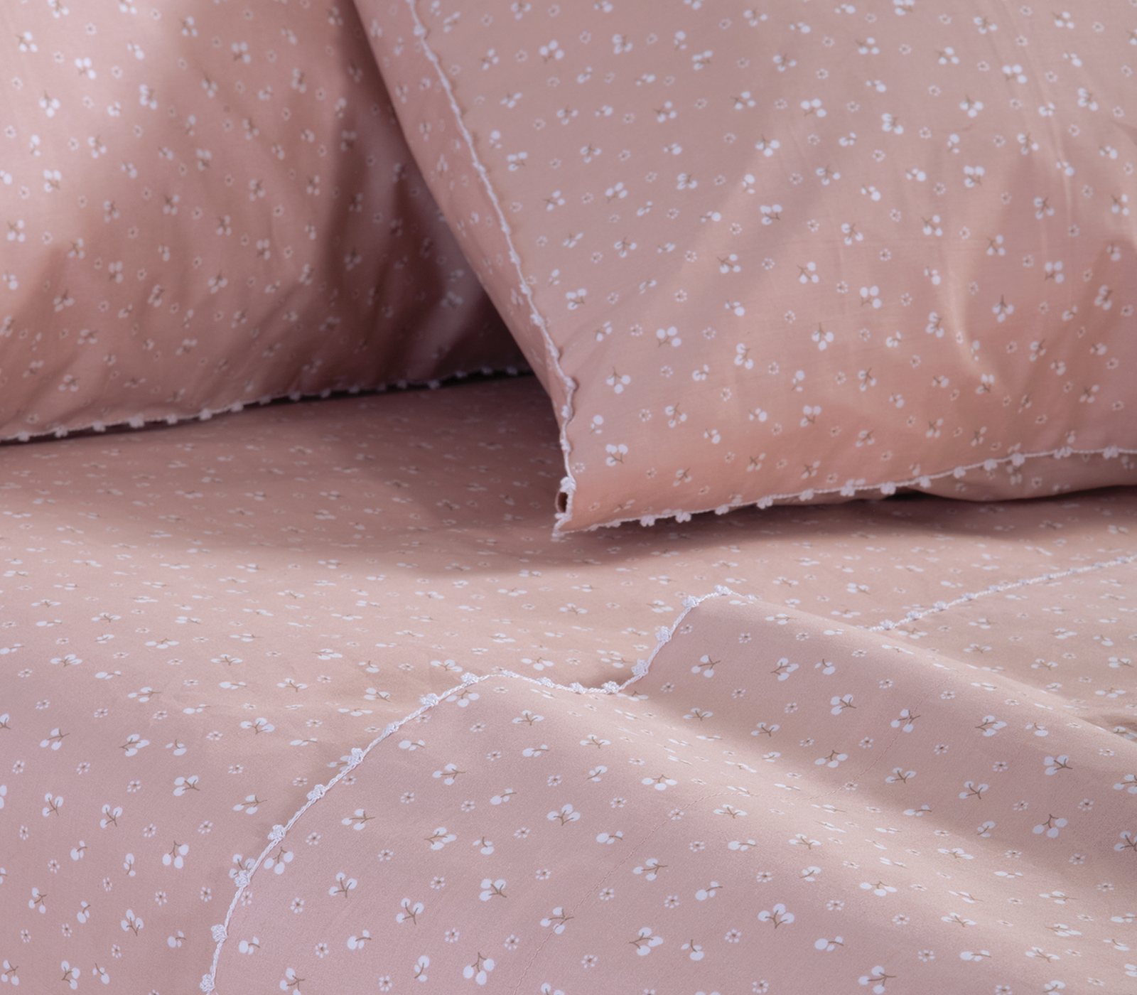 Σεντόνια Υπέρδιπλα Nef-Nef Homeware (Σετ) Sissy 240X270 Rose