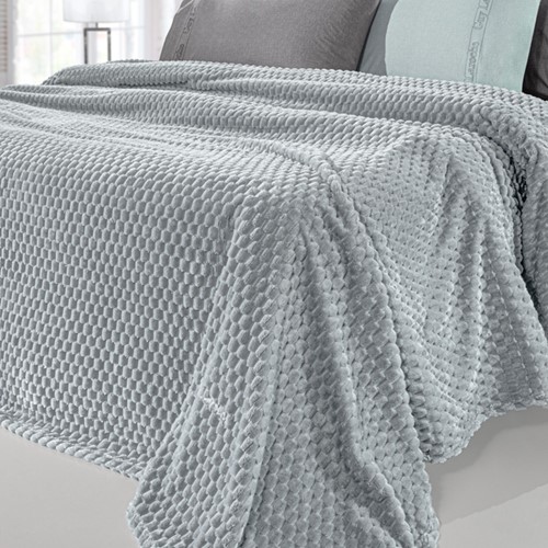 Κουβέρτα Μονή Guy Laroche Smoothie 160x220 Silver
