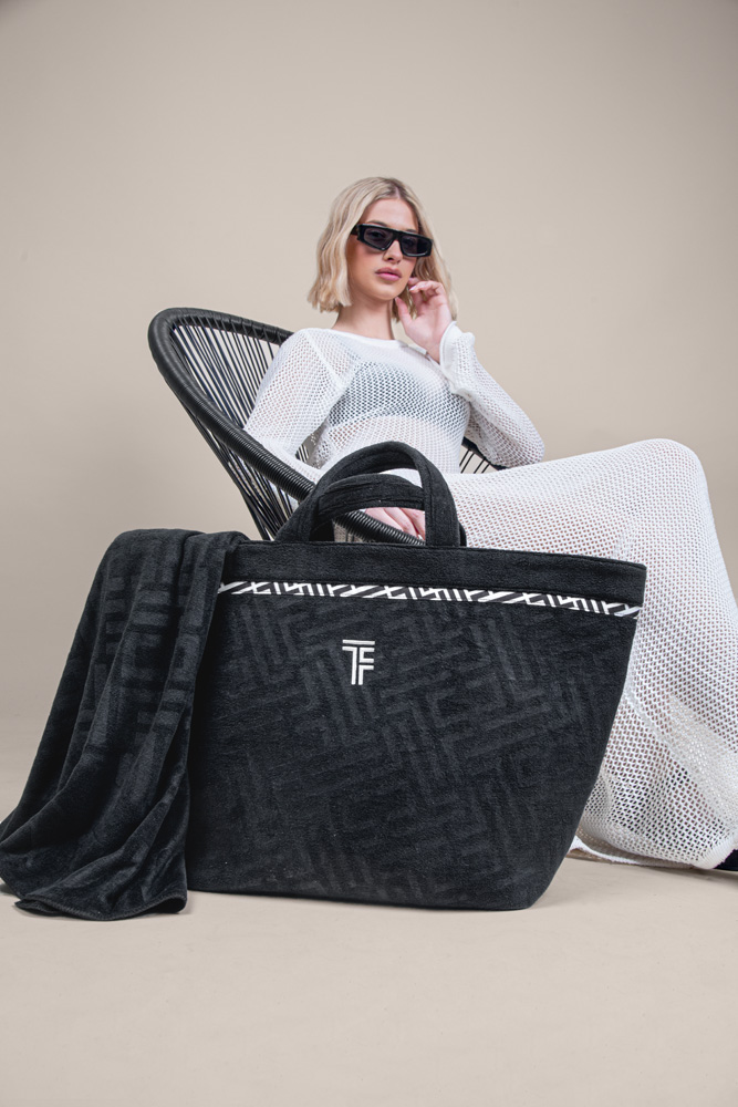 Τσάντα Παραλίας Feel & Touch Icon Black 40X68X40