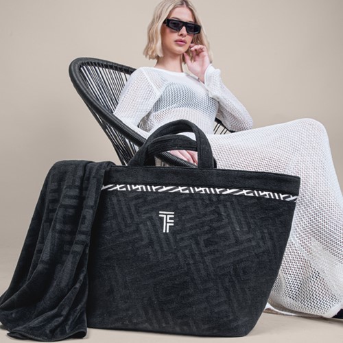 Τσάντα Παραλίας Feel & Touch Icon Black 40X68X40