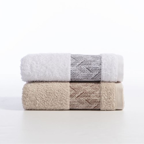 Σετ Πετσέτες Nef-Nef Homeware Depreo 3τμχ White